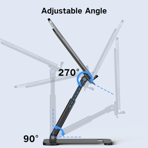 Tablet Stand for iPad Holder, Adjustable Tablet Holder for Desk | Foldable