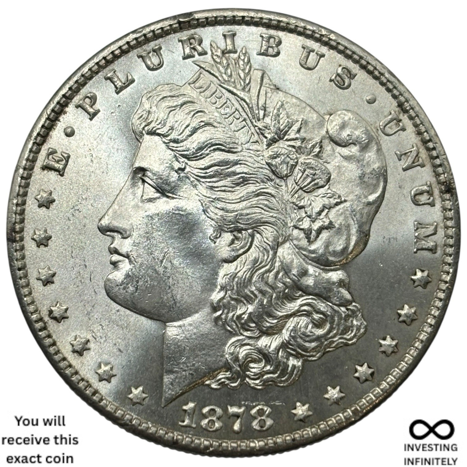 1878 S Morgan Dollar BU+ X-782