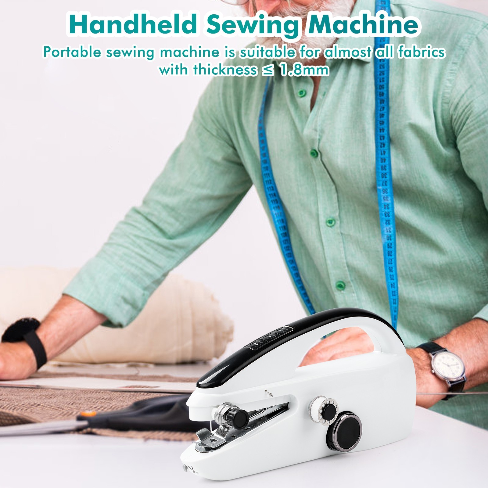 Upgraded Handheld Sewing Machine Heavy Duty Portable Electric Stitch Tool Type-C