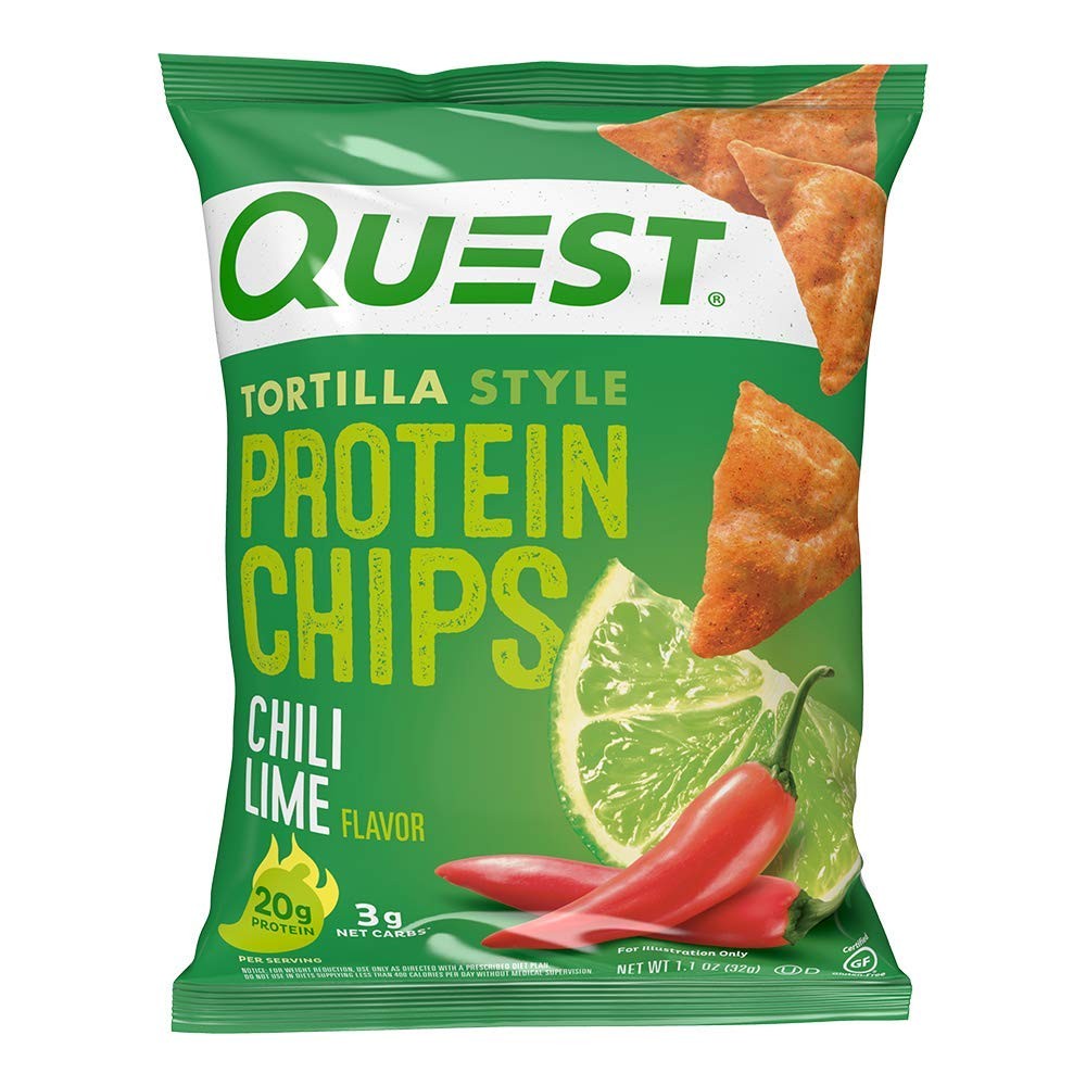 Quest Nutrition Chili Lime Tortilla Style Protein 1.1 Ounce (Pack of 12)