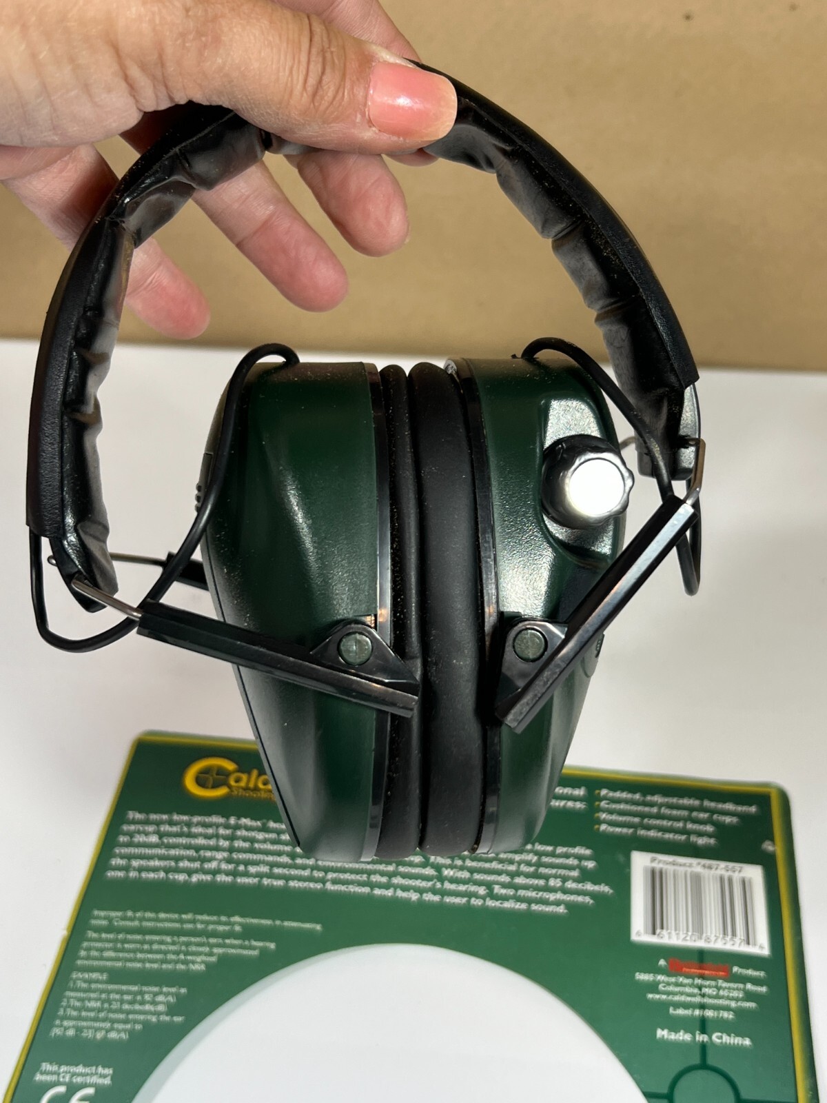 Caldwell E-MAX Low Profile Electronic Hearing Protection Green/Black 487-557