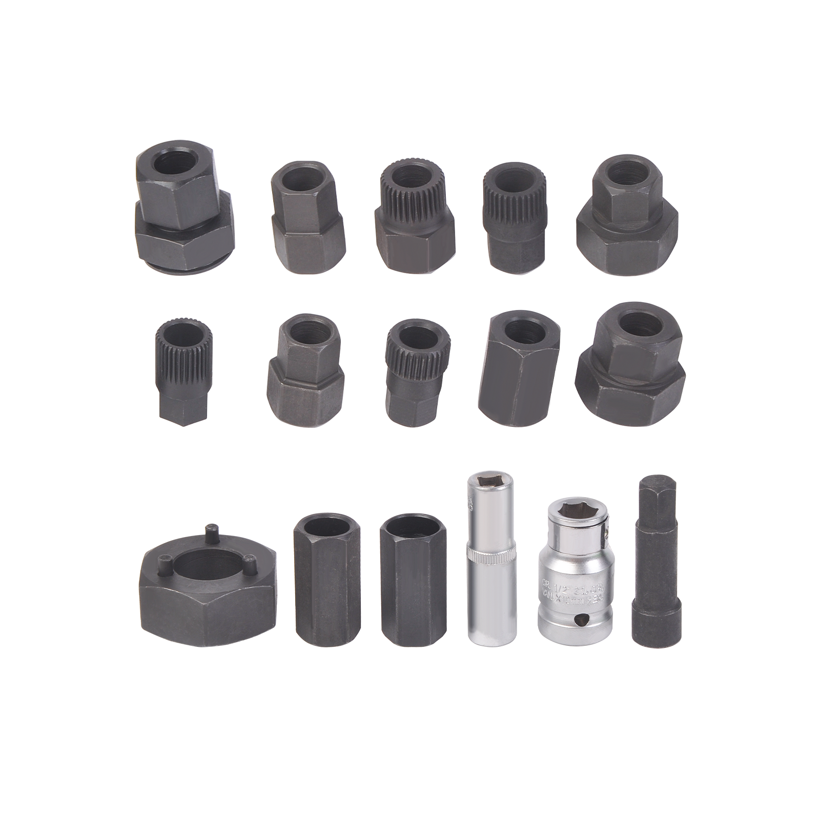 30Pcs Universal Auto Alternator Puller Pulley Profile Adaptor Repair Tool Set