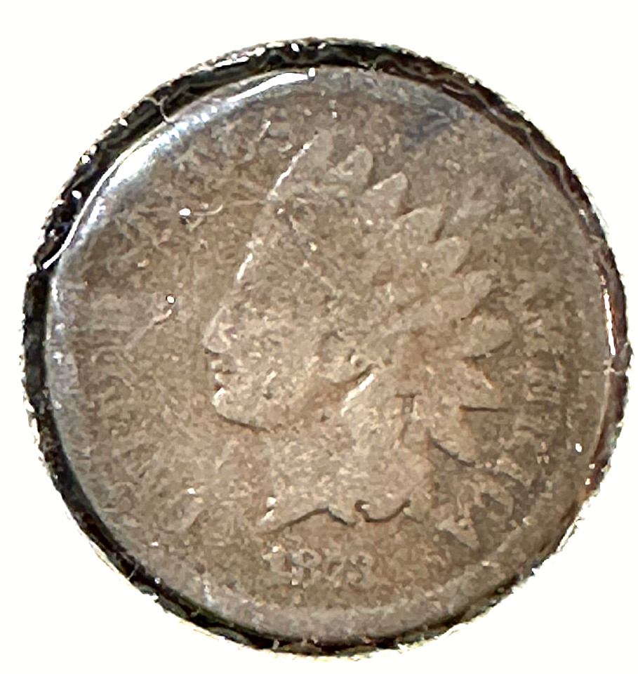 1873 Open 3 Indian Cent Nice Original Good CHRC