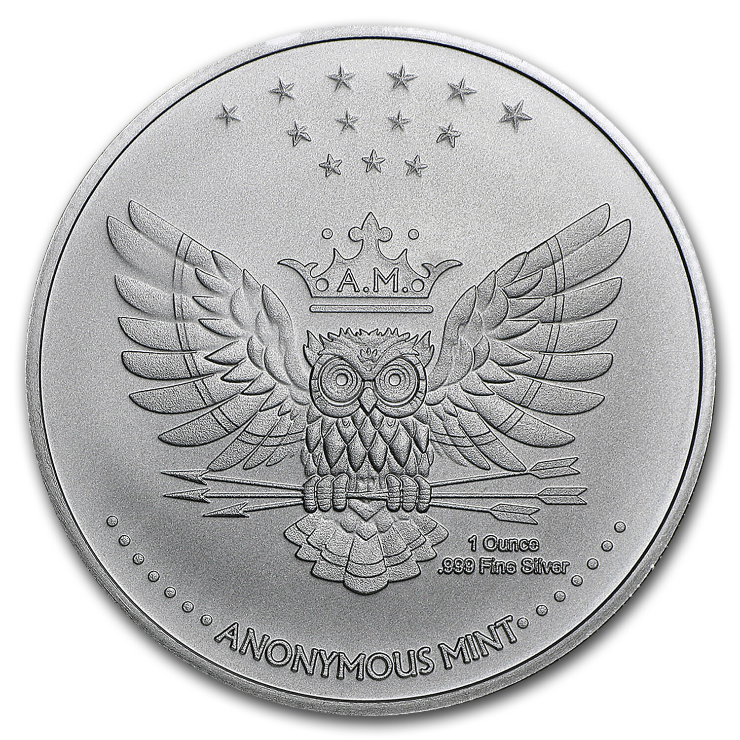 1 oz Silver Round - Kraken (Anonymous Mint)