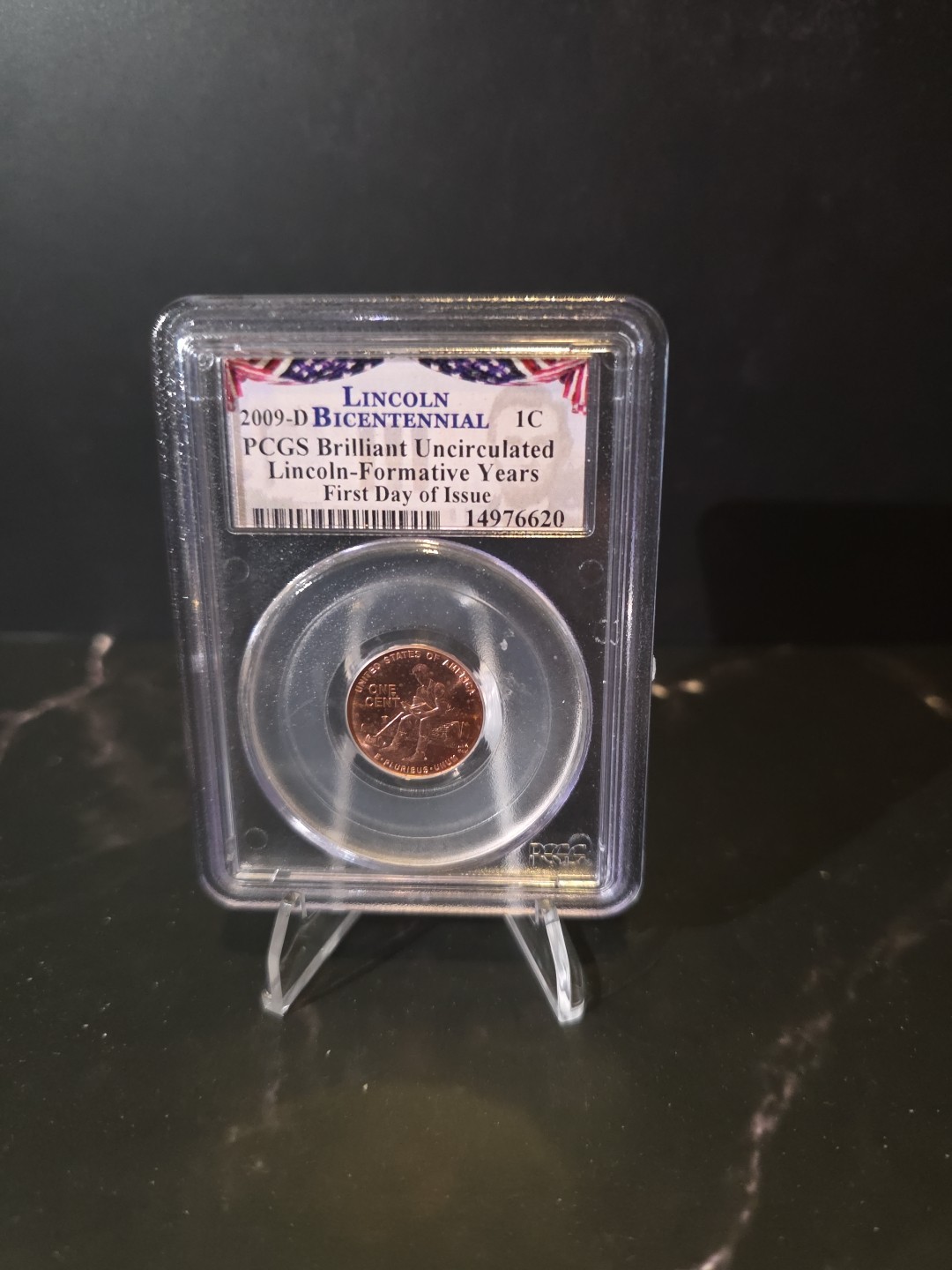 2009-D U.S. Lincoln Cent Bicentennial Formative Years PCGS BU First Day Of Issue