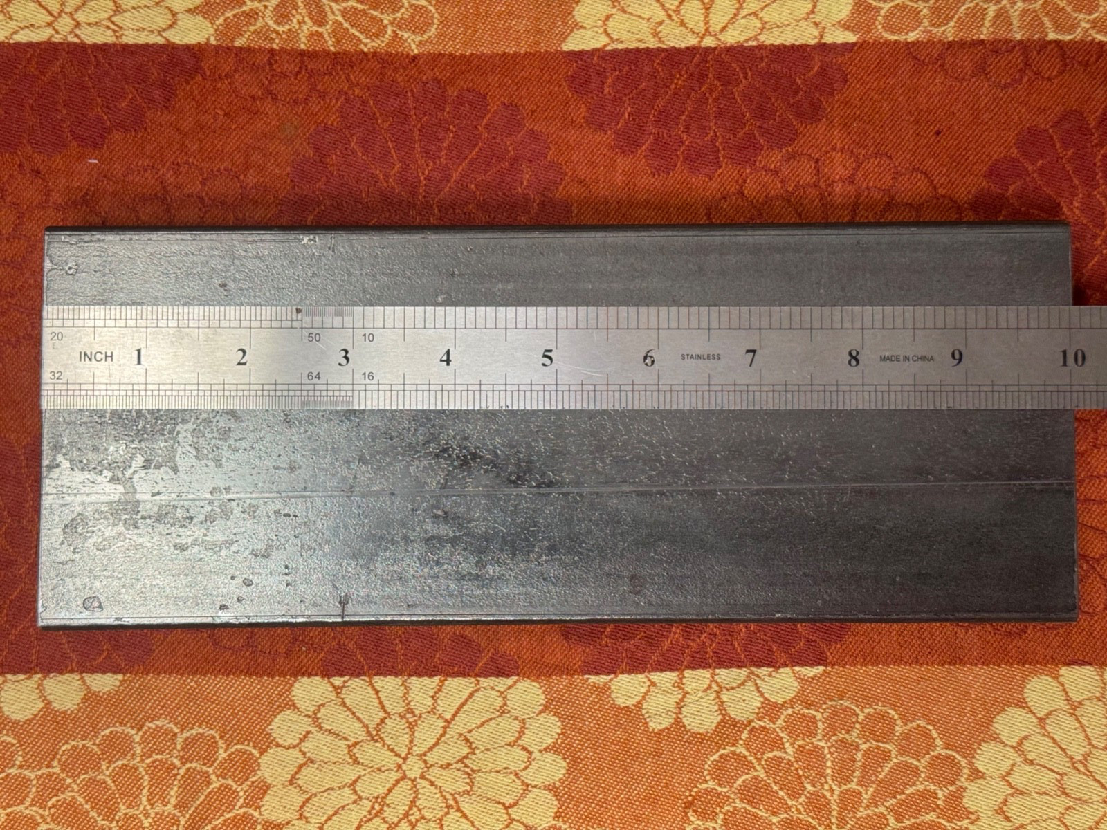 1” x 4" x 10" Mild Steel A36  Blacksmith Hot Cut Plate, Bench Block, Arbor Press