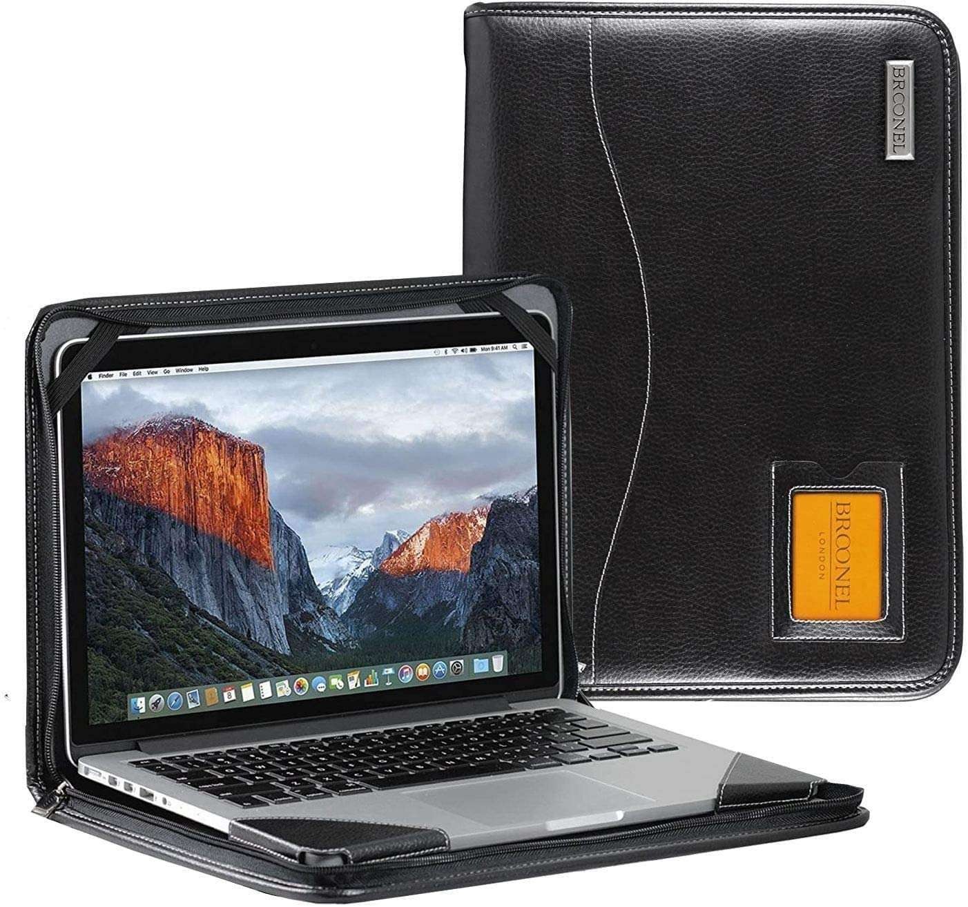 Broonel Black Leather Contour Case For Huawei Matebook D