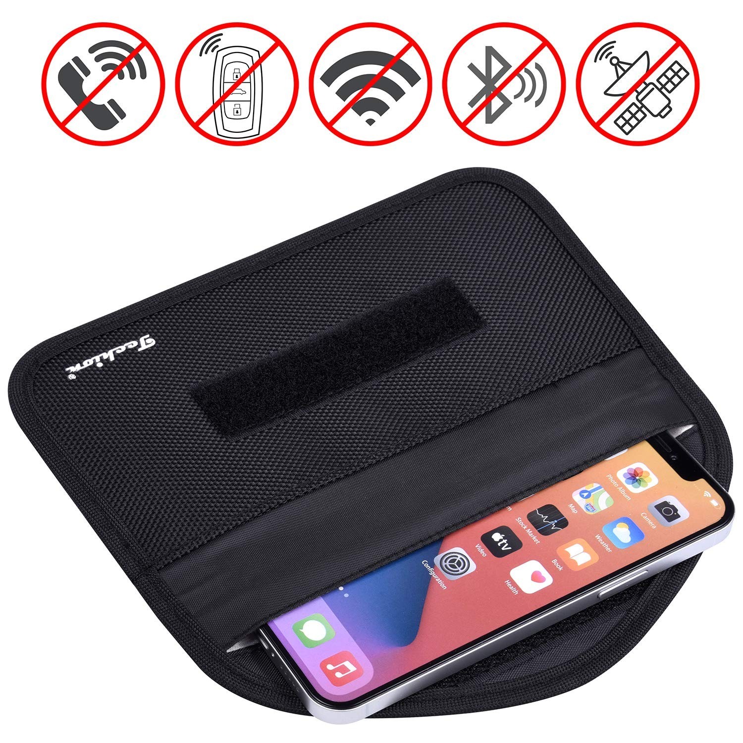 Signal Blocking Bag, RFID Faraday Bag Shield Pouch Wallet Case for Cell Phone...
