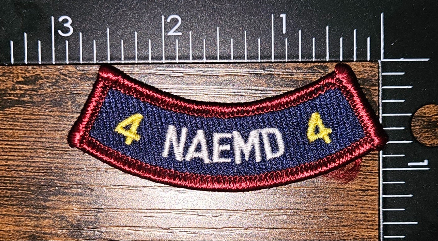 National Academy of Emergency Medical Dispatch NAEMD 4 Year Rocker Patch