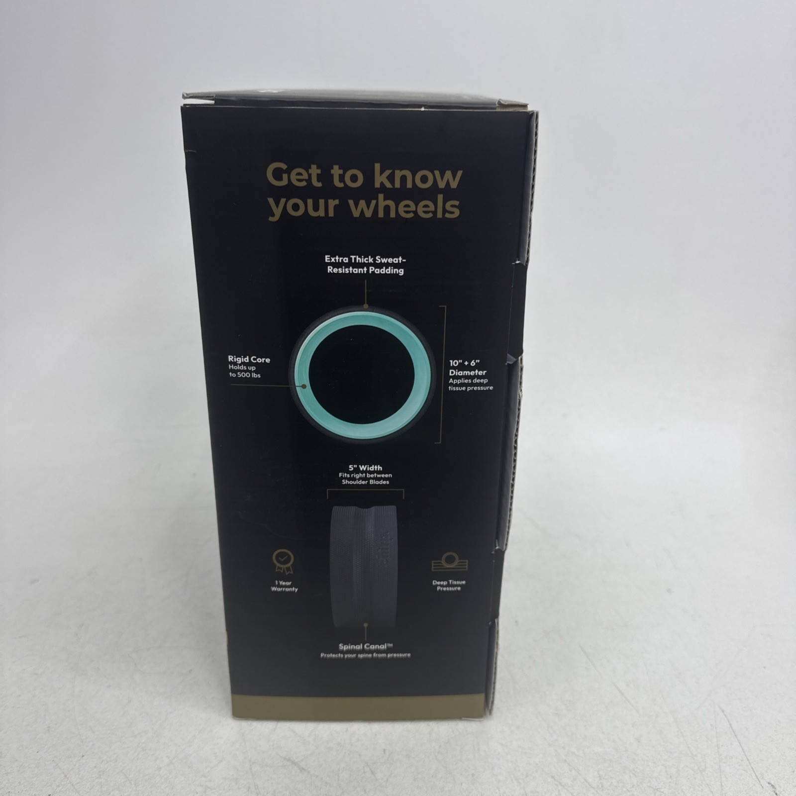 Chirp RELIEF WHEEL Back & Muscles Roller 10” Gentle & 6” Deep Tissue Back Crack