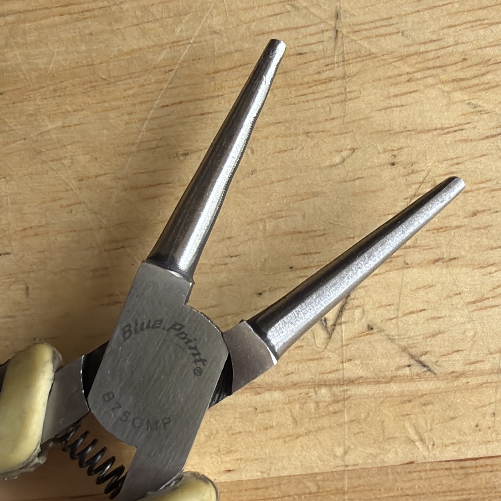 Blue Point Tools 5" Long Mini Round Needle Nose Pliers B75CMP