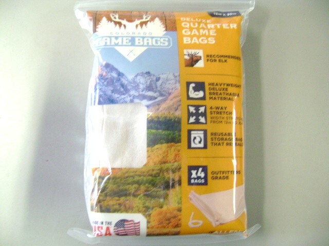 NEW COLORADO GAME BAGS DELUXE 4 QUARTER GAME BAGS, MADE IN USA OUTFITTER GRADE