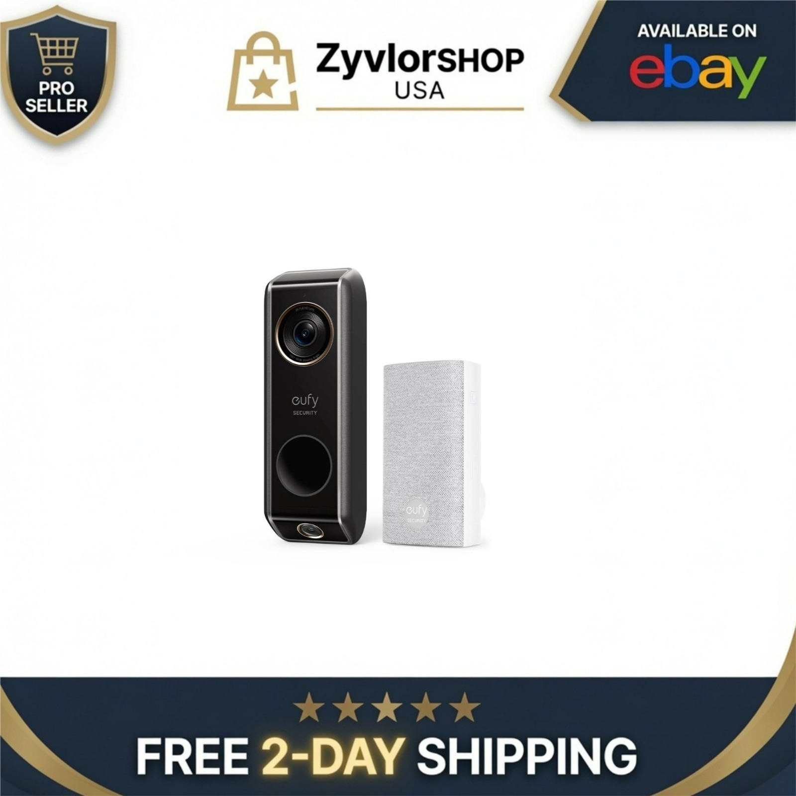 eufy Security Video Doorbell S330 Wired with Dual Cam, 2K HDR, No Monthly Fee