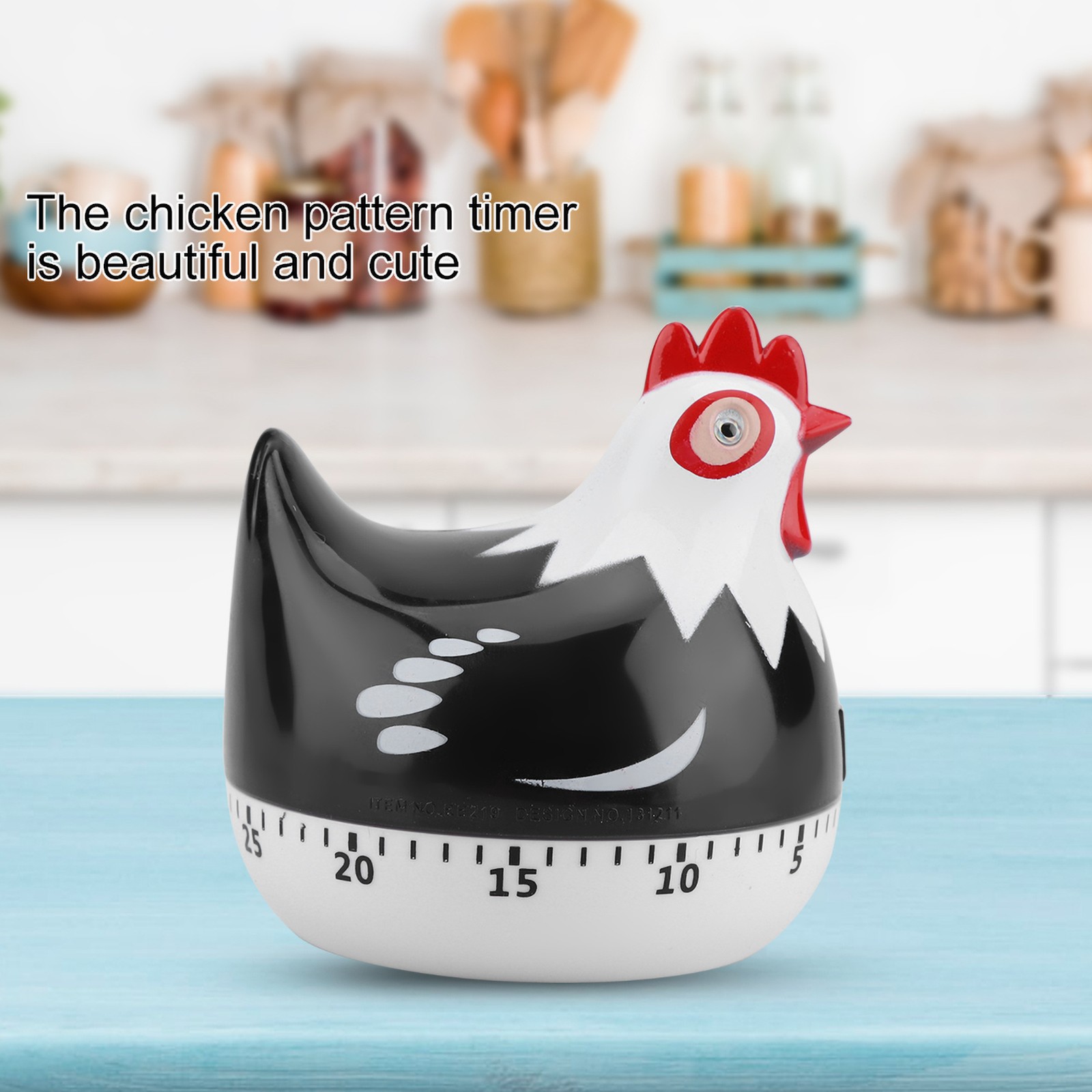 Cute Chicken Pattern Countdown Timer For Kitchen Baking Recommended