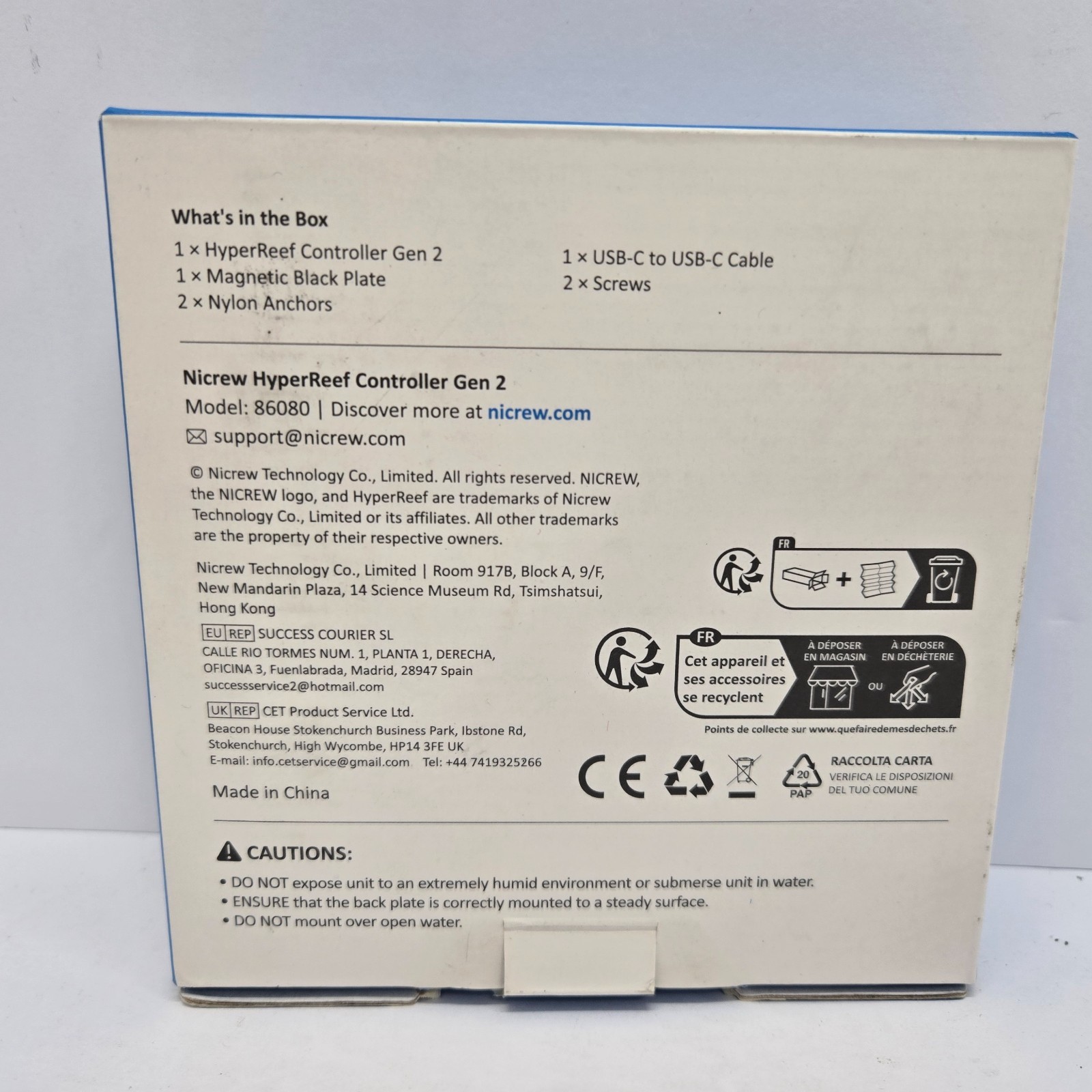 NICREW HyperReef Gen 2 Controller, 5 Channels Adjustable, Touch Button Contro...