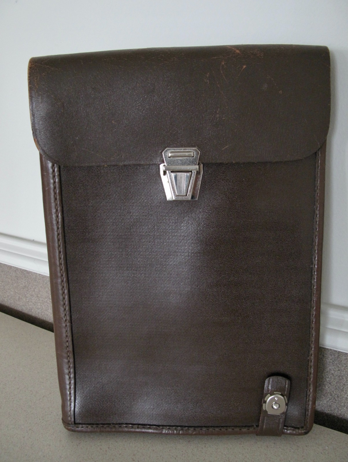Russian Soviet Military Officer Pilot Map leather bag 1985 Планшет офицера