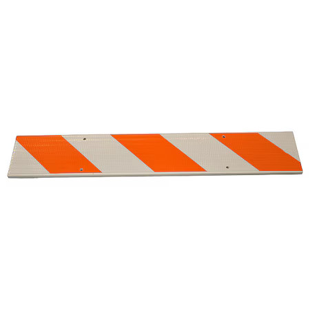 Zoro Select 97-01-028-02G Barricade Beam, Plastic, Engineer, 8 In Height, 2 In,