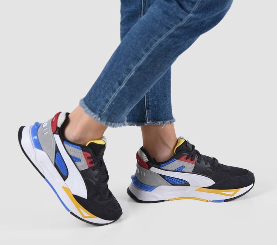 PUMA MIRAGE SPORT REMIX 381051-01 BLACK/MILTICOLOR MEN'S RUNNING CASUAL SHOES