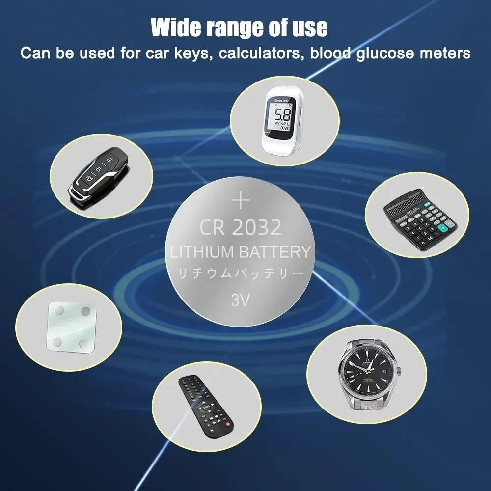 CR2032 Lithium 3V Coin Battery For Electronic Glucometers