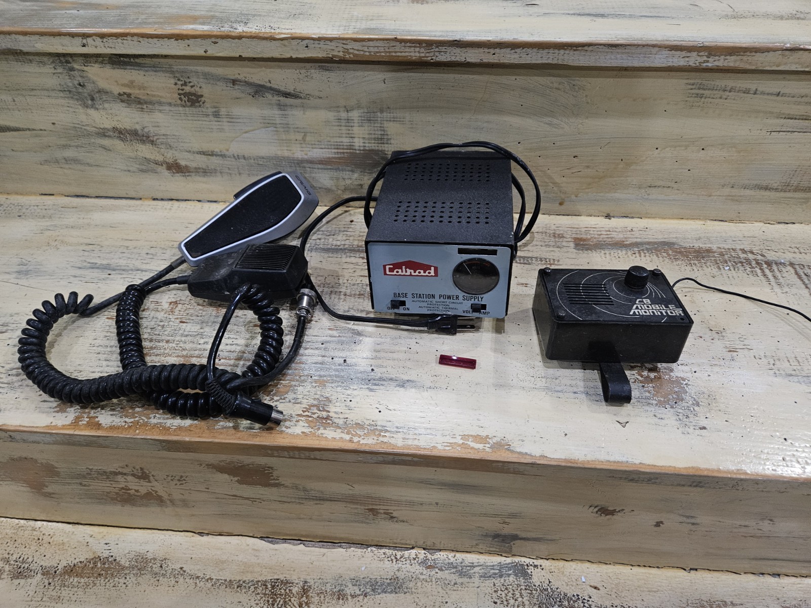 Vintage CB Mics Cobra, Craig , Calrad Base Station Power Supply Un-tested