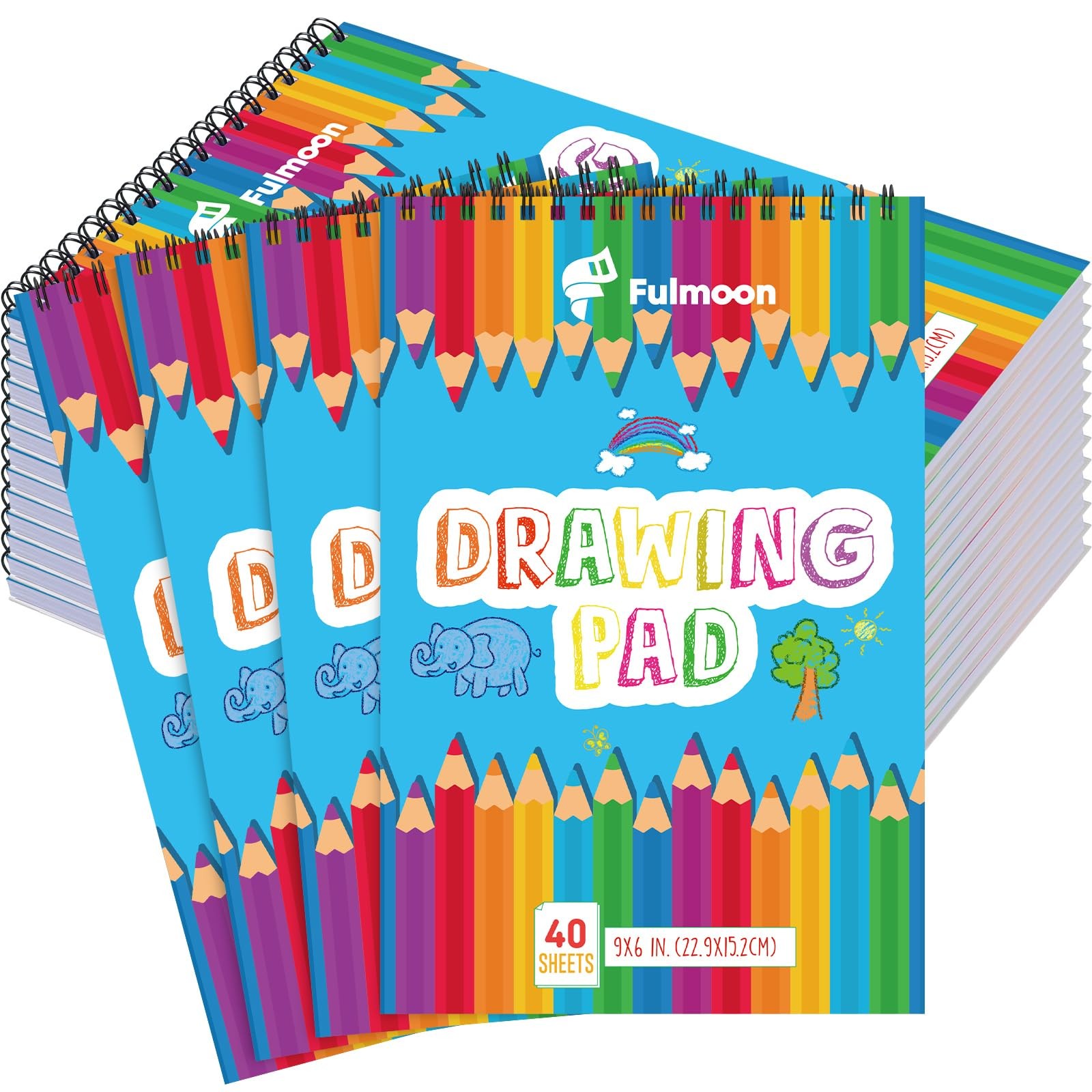 25 Pack Bulk Sketch Pad for Drawing Pad 40 Sheets Sketch Book Children Art Dr...
