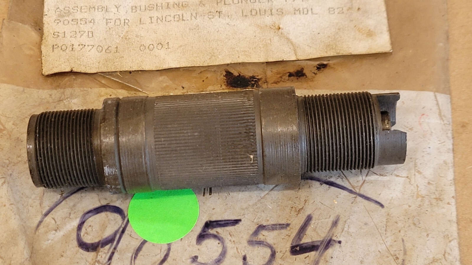 NOS Lincoln Electric 90554 Bushing & Plunger Assembly