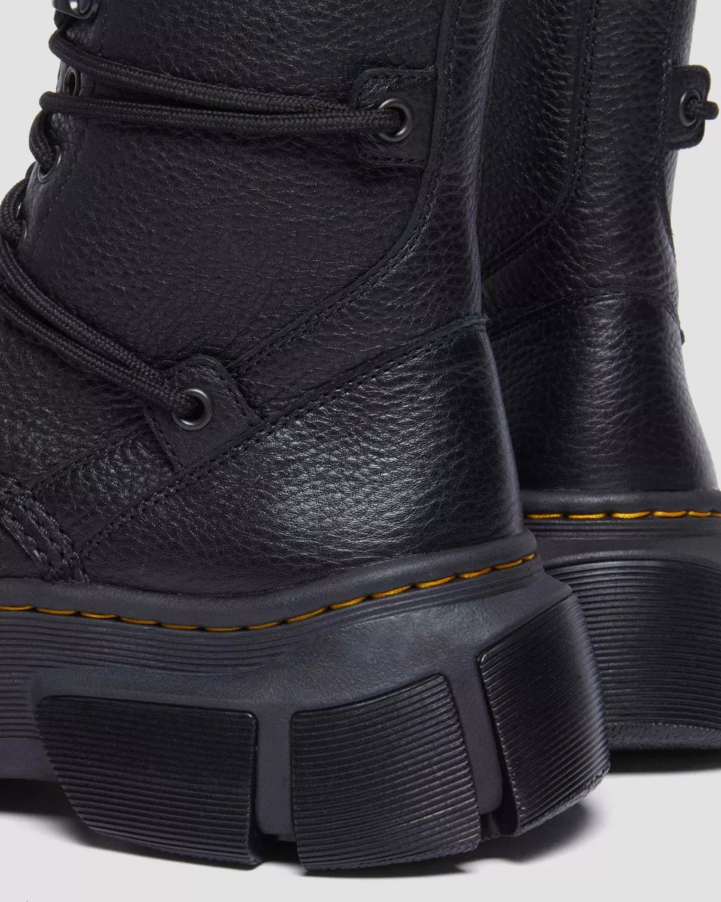 DR. Martens DMXL 8-Eye Leather Boots Black
