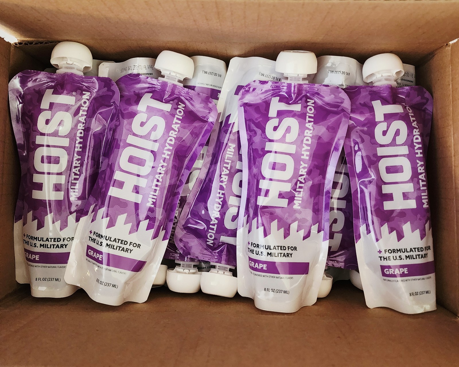 HOIST Military Hydration Electrolyte Drink,  Grape 8 Fl Oz