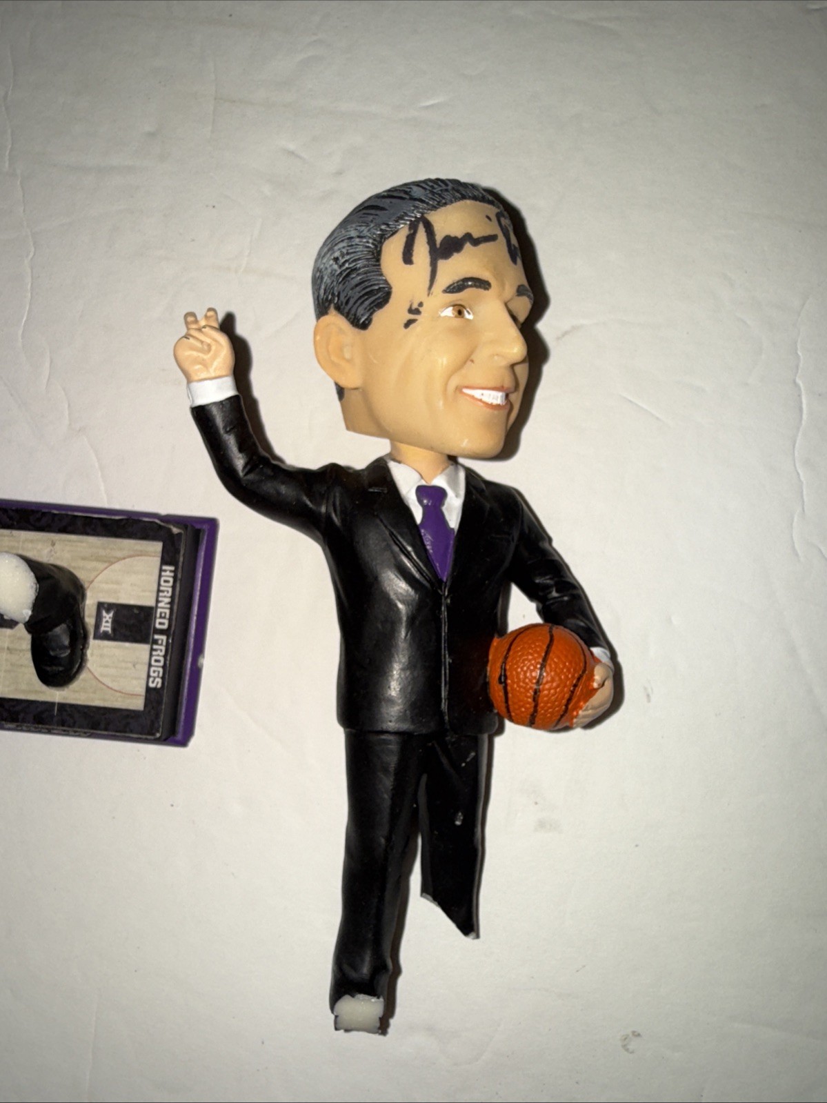 Autographed TCU Horned Frogs Basketball SGA Jamie Dixon Bobblehead *Broken*