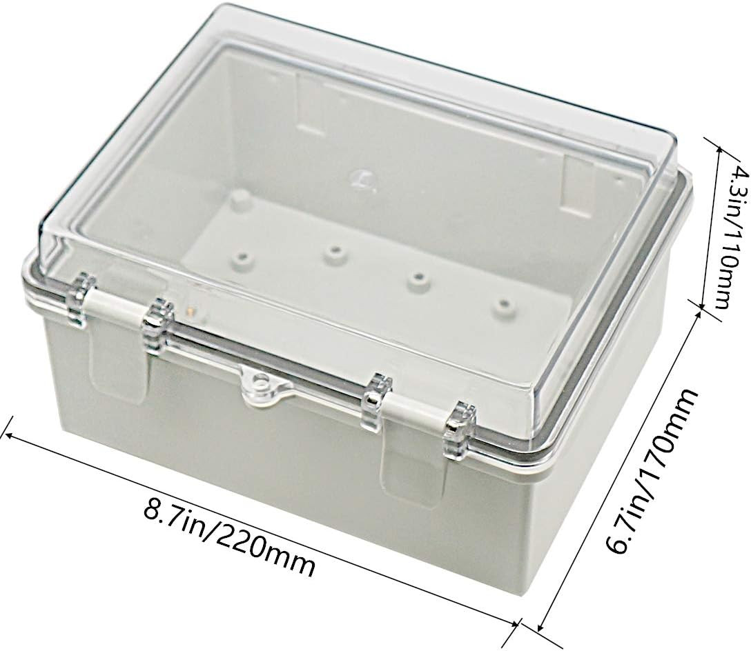 Junction Box ABS Plastic Dustproof Waterproof IP65 Electrical Boxes Hinged Shell