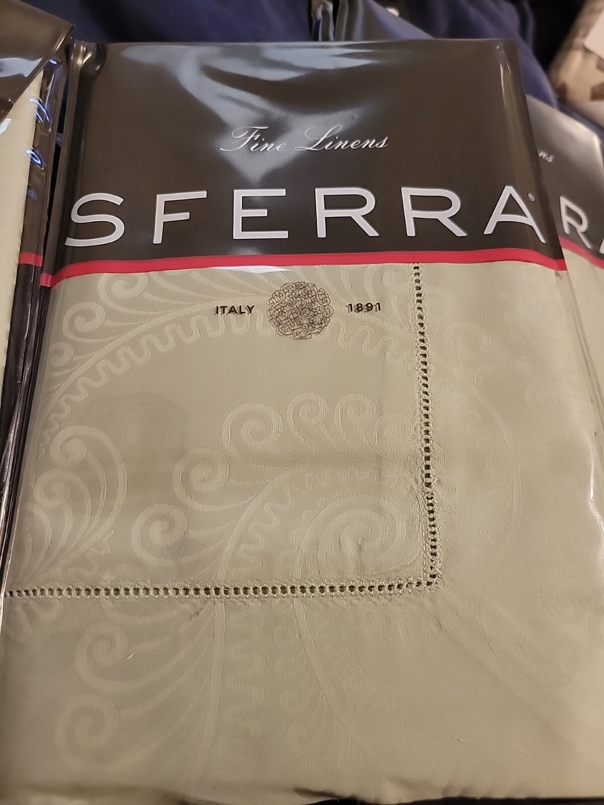 Sferra Tasso Boudoir Sham Leaf Green Egyptian Cotton Sateen Jacquard New 5 avail