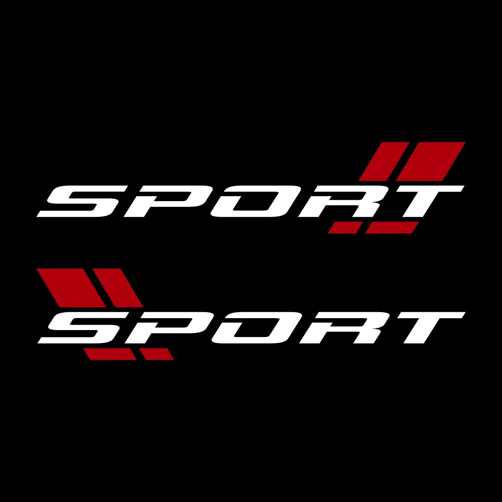 Pair Sport Decal Vinyl Stickers (Left & Right) for Cars Truck Racing Performance