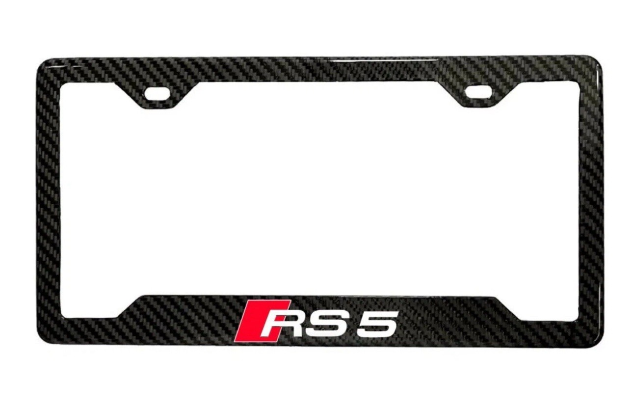 Audi RS5 100% Real Carbon Fiber License Plate Frame