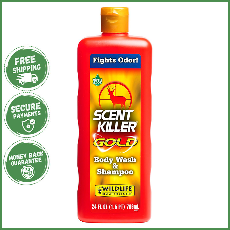 SCENT ELIMINATING BODY WASH AND SHAMPOO Reduce Odor Control Cleansing Formula