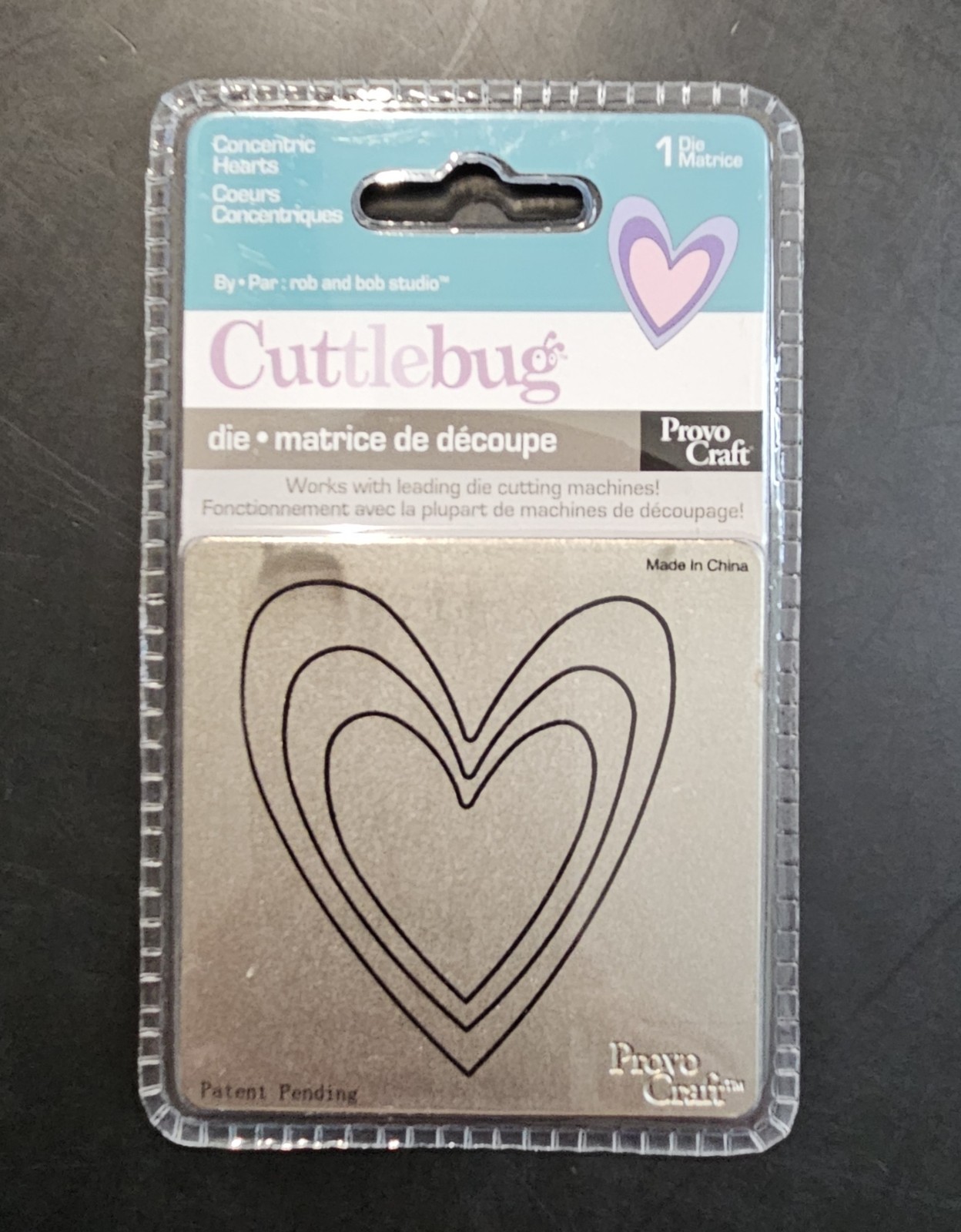 HEARTS STARS WONKY SQUARE Cuttlebug Cutting Dies Concentric Shapes TLS