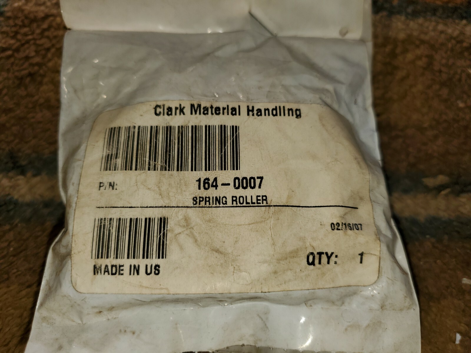 CLARK SPRING ROLLER 164-0007 LOT OF 2