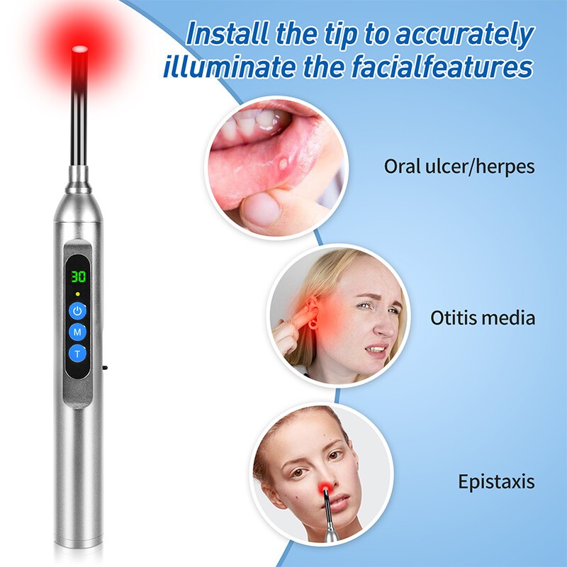Dental Red Light Infrared Therapy Oral Ulcer Teeth Pain Gingivitis Relief