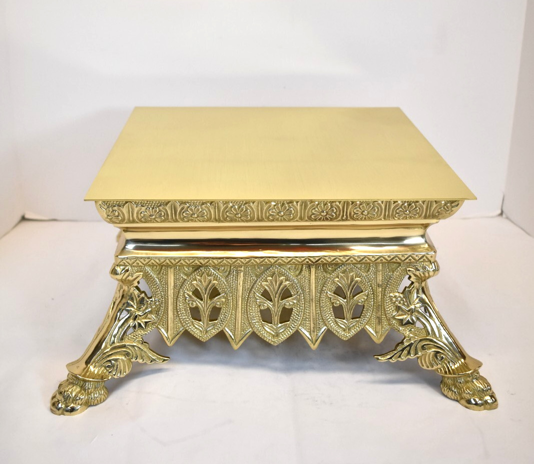 Traditional Church "Tabor" - Solid Brass Monstrance Stand #157 - Thabor