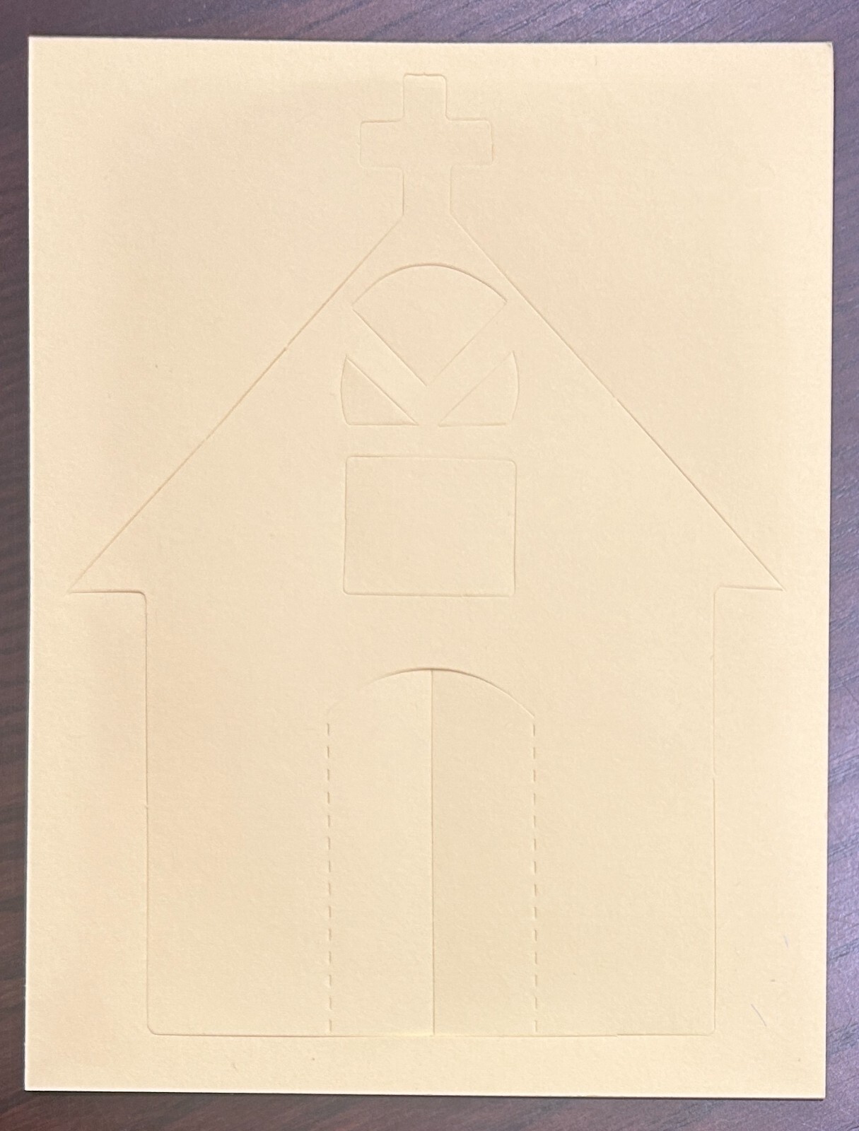 Creative Memories Die Cut  - Church - Yellow