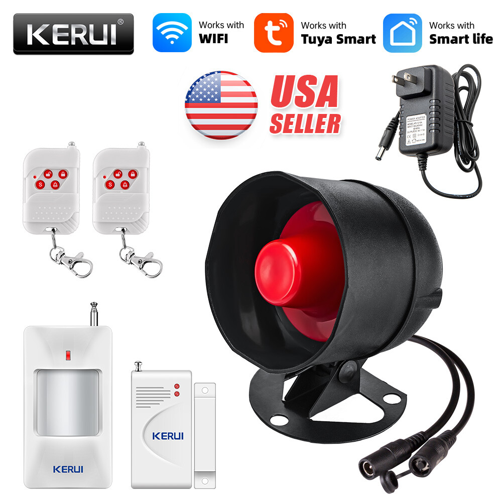 WIFI Security Alarm System Wireless Fits Tuya Smart Home Outdoor Siren Horn Kit