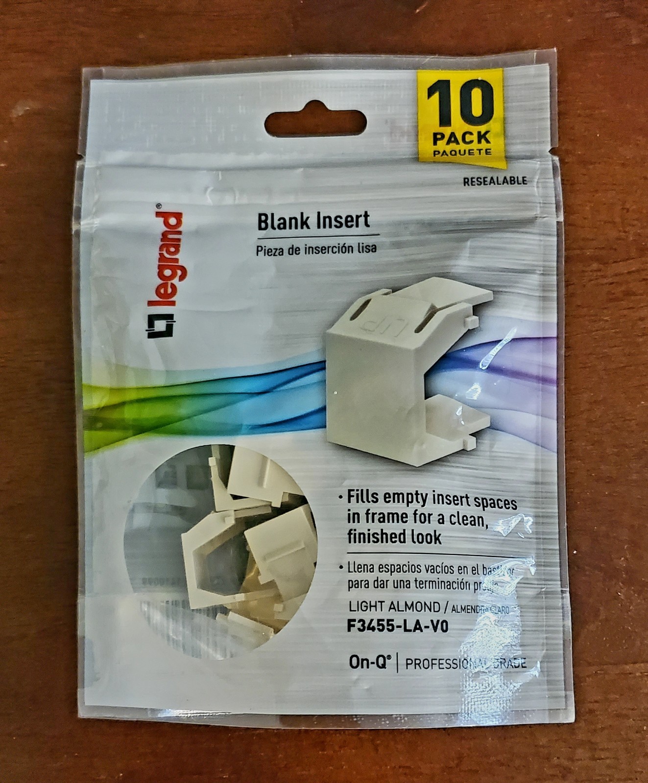 Legrand Blank Insert 10 Pack Professional Grade