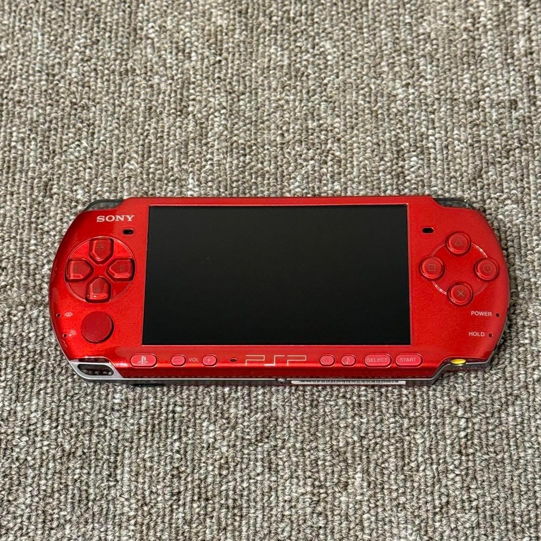 SONY Playstation PSP 3000 Radiant Red Game Console Good Tested Condition Japan