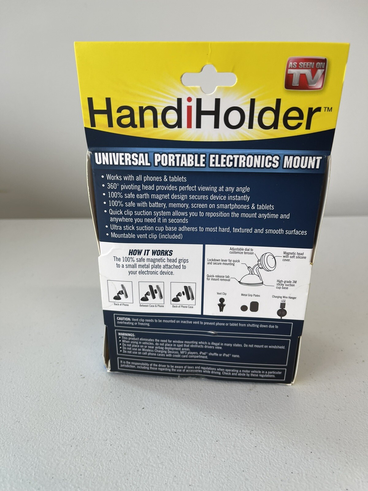 UNIVERSAL PORTABLE ELECTRONICS MOUNT WORKS WITH ALL PHONES & TABLETS NEW