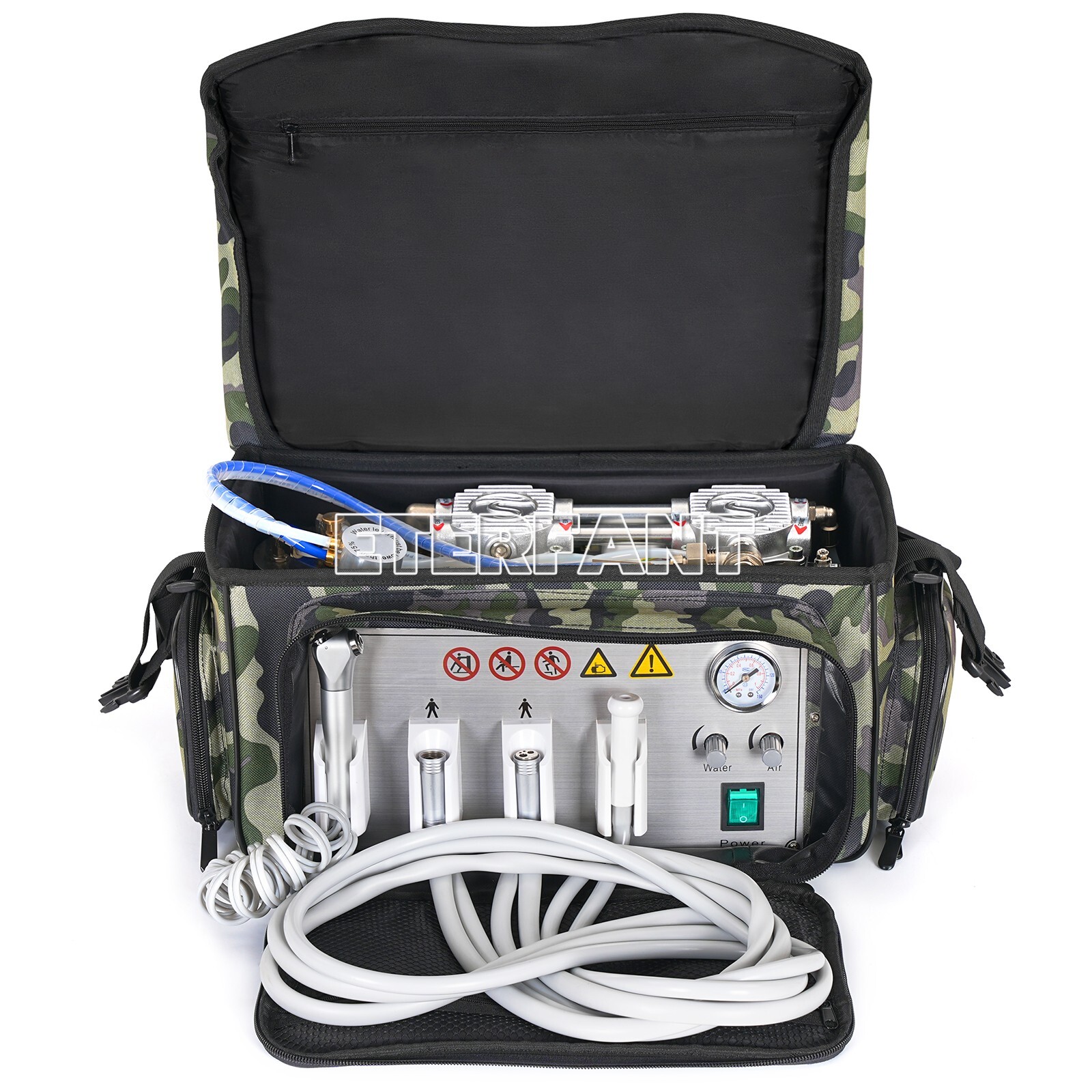 Portable Dental Delivery Unit Bag Air Compressor Suction System 4 Hole BD-401