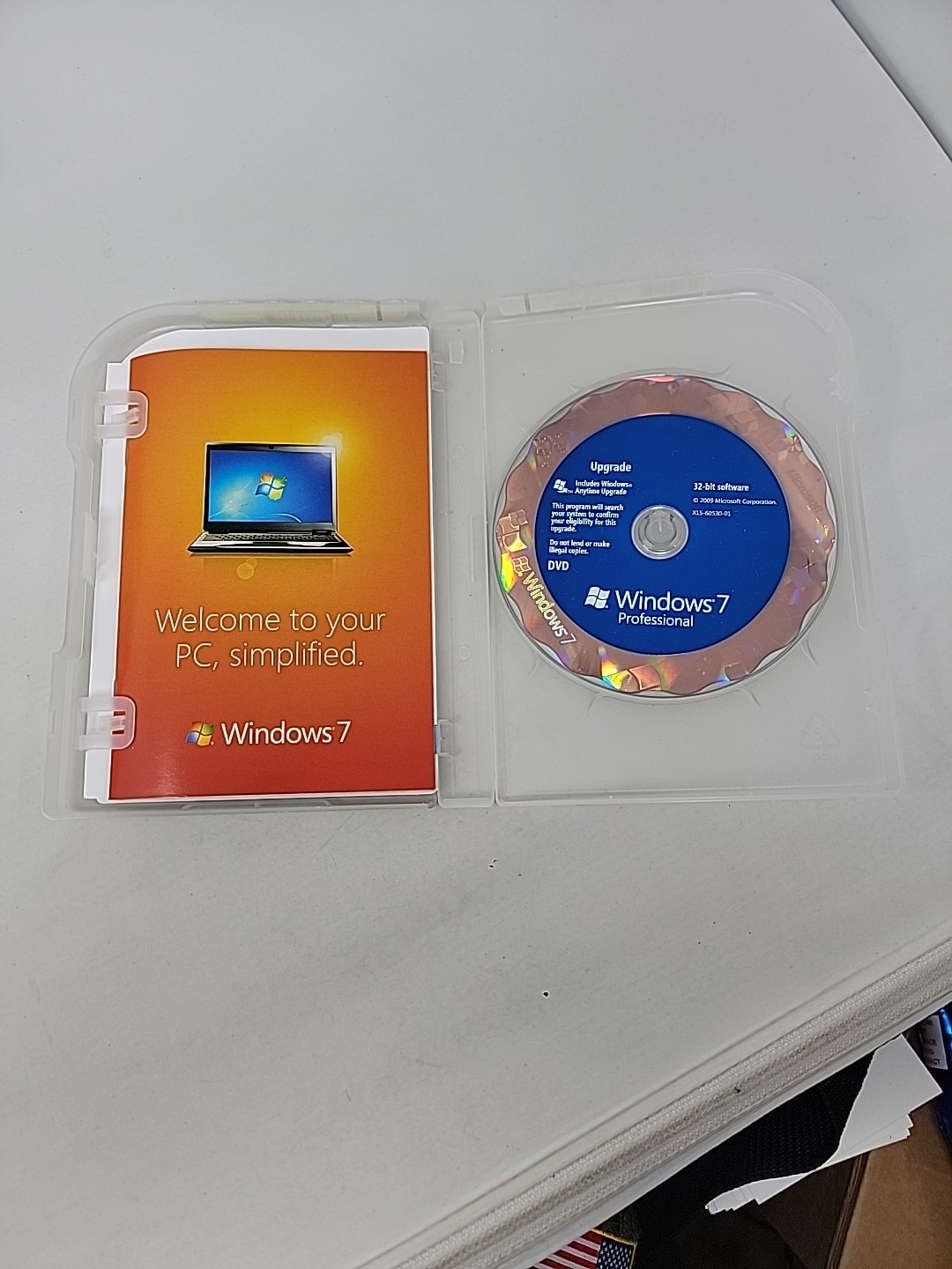 Windows 7 Professional Upgrade 32-64 Bit DVD and OEM Key