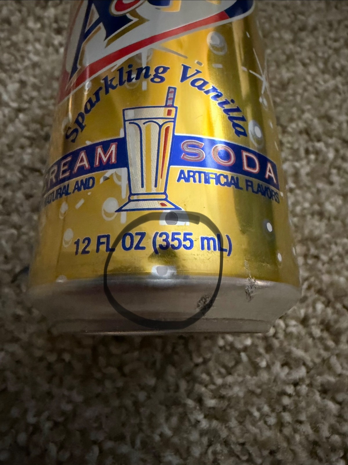 Four A&W Root Beer cans from the 1990's 12oz each