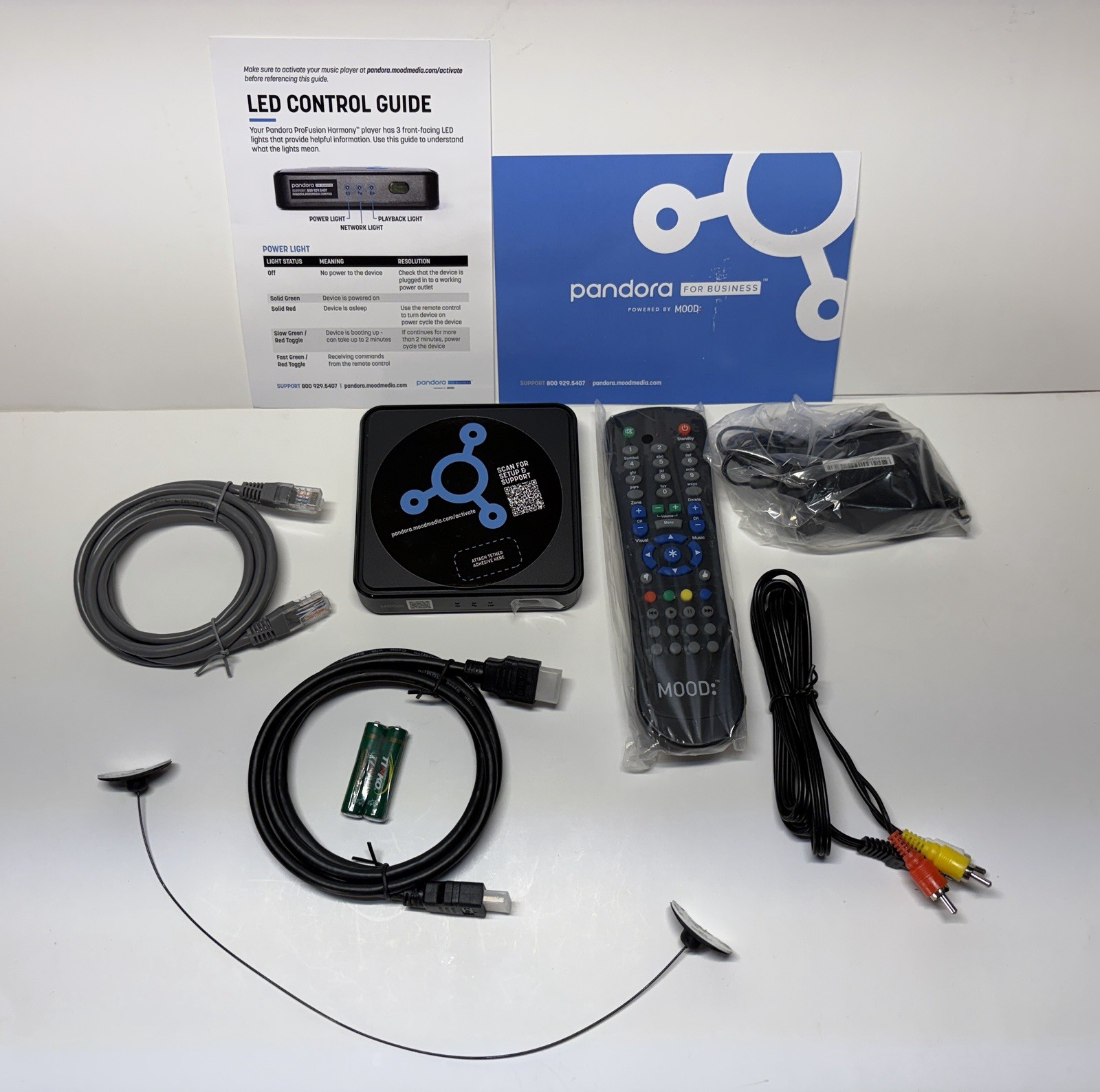 Mood Harmony K140L1 Media Player MOODMAVPSG1L Musak with Remote and Power Supply