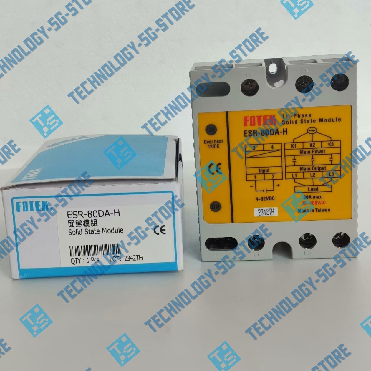 New FOTEK ESR-80DA-H Solid State Relay