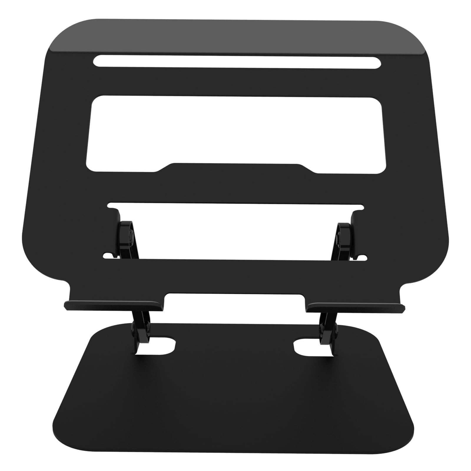 Adjustable Laptop Stand for Desk, Ultra Stable Metal Base Laptop Holder Riser...