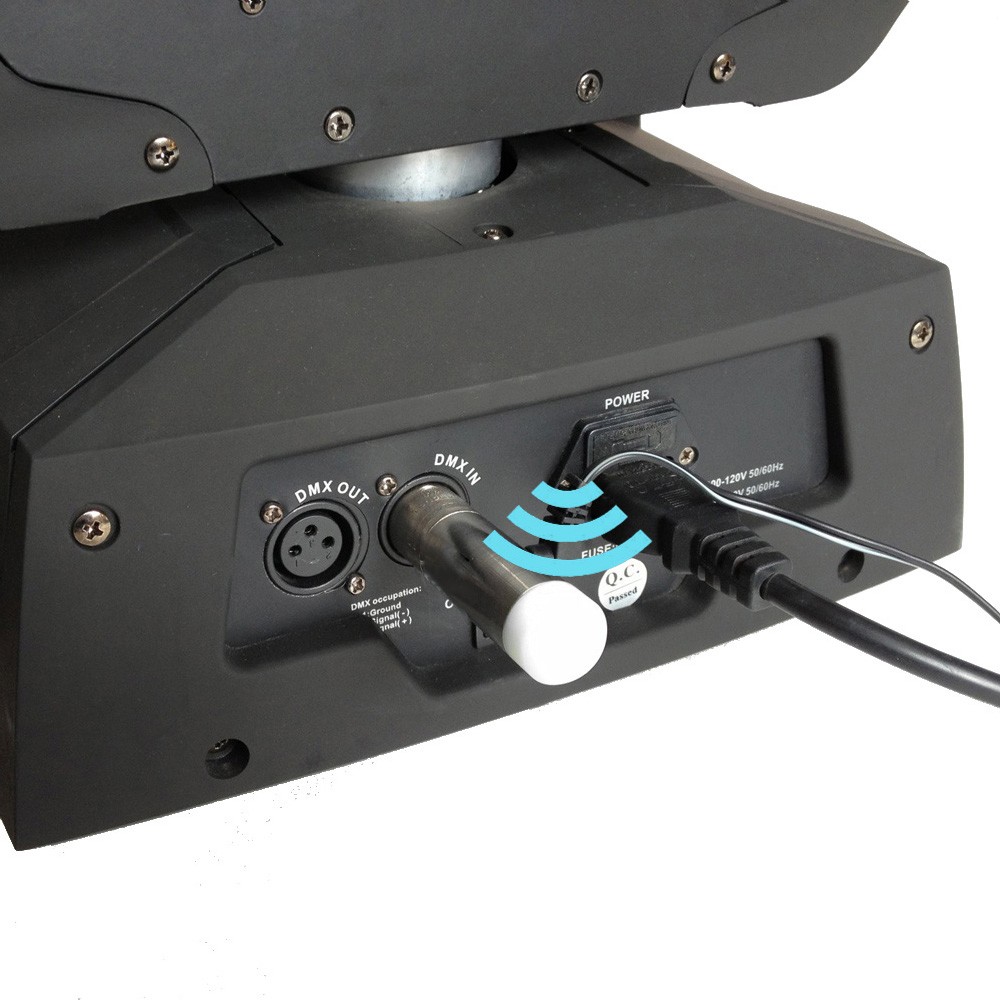 Lixada 2.4G Wireless DMX512 XLR Receiver For LED Stage PAR Party Lights